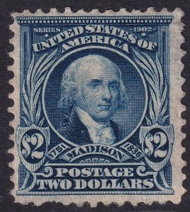 #312 Mint OG, F-VF, Thin, short perf (CV $2500 - ID49035) - Joseph Luft