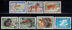 Russia #2213-19 ~ Cplt Set of 7 ~ Birds, Mammals ~ CTO, MX & Hinge Use (1959-60)