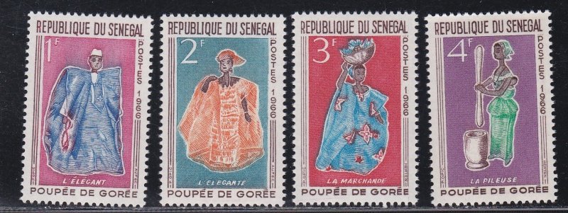 Senegal # 261-264, Dolls of Goree, NH, 1/2 Cat