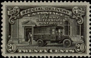 1951 20c Post Office Truck, Special Delivery, Black Scott E19 Mint F/VF NH