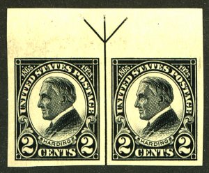 U.S. #611 MINT PAIR OG LH