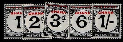 Ghana J1-5 MNH Postage Due