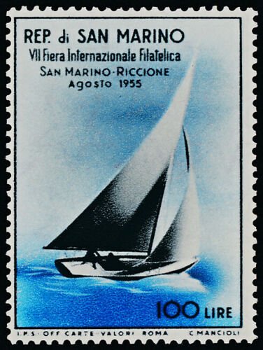 San Marino 358 MNH Yacht, Stamp Fair 