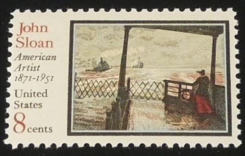 1971 8c John Sloan American Artist Scott 1433 MNH