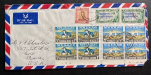 1964 Wellesley New Zealand Airmail cover To Erie PA St John Easter Seal