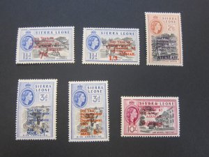 Sierra Leone 1963 Sc C1-C6 set MNH