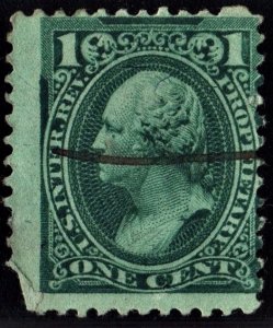 RB11a 1¢ Proprietary Stamp (1875) Used