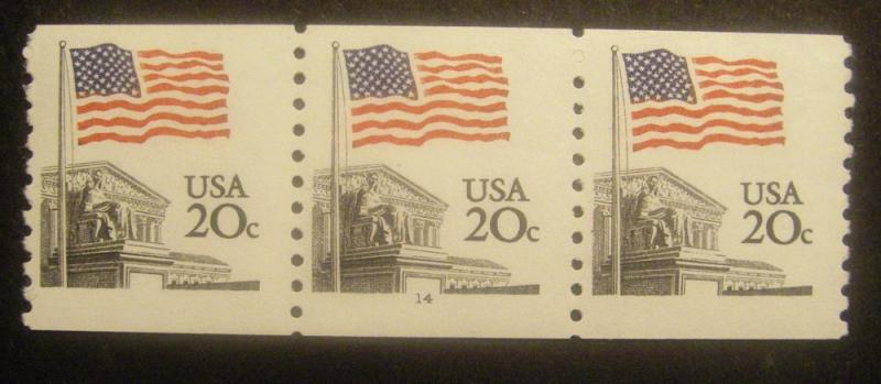 Scott 1895, 20 cent Flag, PNC3, #14, MNH, P.O. FRESH