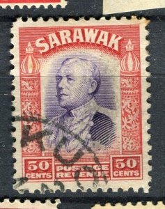 SARAWAK; 1934 early Brooke issue fine used 50c. value