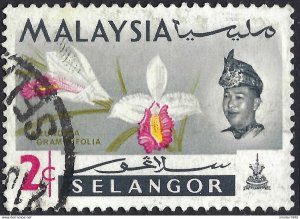 MALAYSIA SELANGOR 1965 2c Multicoloured SG137 Used