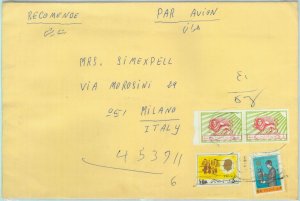 84568 - Not IRAQ  - POSTAL HISTORY - Registered Airmail COVER to  ITALY 1977