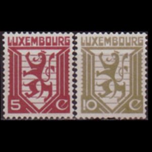 LUXEMBOURG 1930 - Scott# 195-6 Arms Set of 2 NH