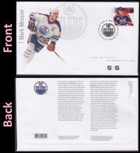 Canada 2946 NHL Great Canadian Forwards Mark Messier FDC 2016