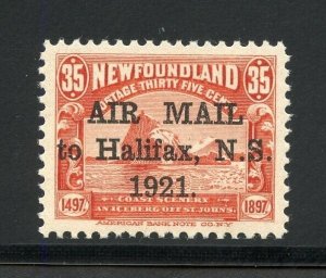 NEWFOUNDLAND SCOTT #C3b  PERIOD AFTER 1921 VF MINT LIGHTLY HINGED--SCOTT $160.00