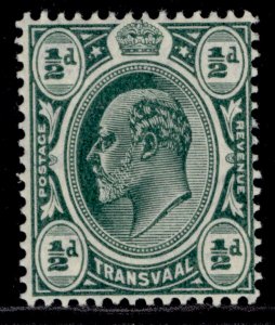 SOUTH AFRICA - Transvaal EDVII SG273, ½d yellow-green, LH MINT.