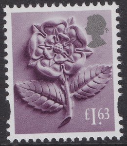 GB Country Definitive England £1.63 single (1 stamp) MNH 2020