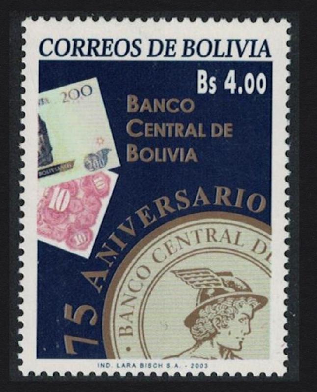 Bolivia 75th Anniversary of Central Bank SG#1640