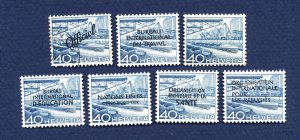 SWITZERLAND - Scott 336, 605, 708, O44, 3O90, 4O36, 5O13 -oil ships & o/p's