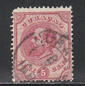 Netherlands Antilles # 3, King William III, Used, 1/3 Cat.