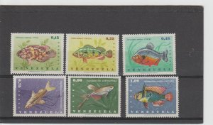 Venezuela  Scott#  908-10, C933-5  MH  (1966 Fish)