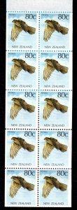 New Zealand 1993 NZ Falcon Complete Mint MNH Booklet SC 928d