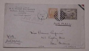 CANADA  #286 cat.$78.00 RUTLAND 1931 DEC 21 TO USA