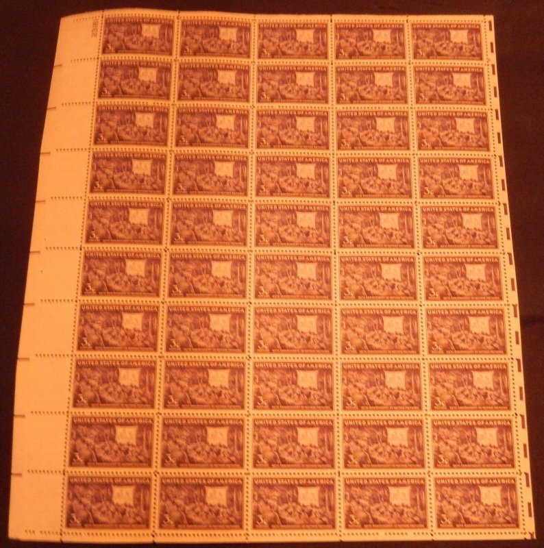 MALACK 926 3c Motion Picture, Full Sheet, F/VF OG NH..MORE.. sheet926