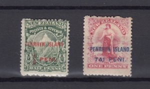 Penrhyn Island 1902 O/P Set SG1/3 MH BP9797