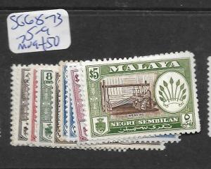 MALAYA NEGRI SEMBILAN (P2303B) ARMS SG 68-73, 75-9  MOG