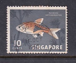 Singapore 1962 Sc 57 Fish 10c Used