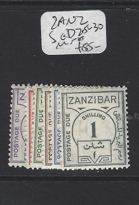 ZANZIBAR   (PP3107B)  POSTAGE DUES SG D25-30  MNH