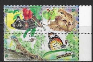 SINGAPORE SG1650a 2006 FUN WITH NATURE MNH