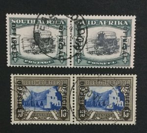 MOMEN: SOUTH AFRICA SG #O26-O27 1948 USED LOT #60026