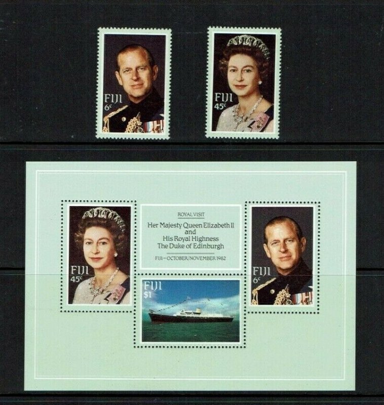 Fiji: 1982 Royal Visit, Set + M/S  MNH. 