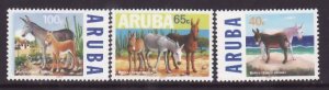 Aruba-Sc#167-9- id5-unused NH set-Endangered animals-1999-