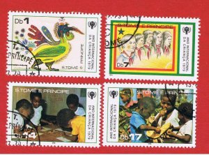 St. Thomas & Prince #513-516 VF used  Year of Child  Free S/H