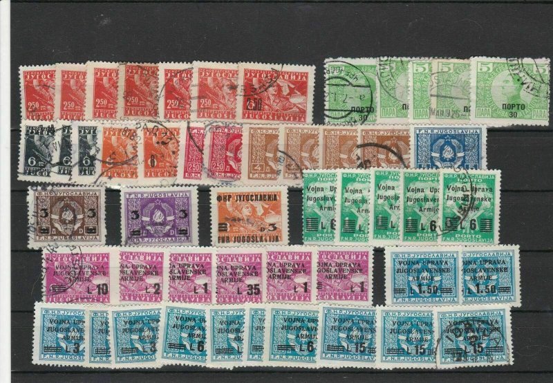 Yugoslavia Overprint Stamps Ref 31163