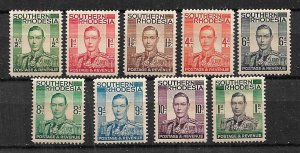 BRITISH SOUTHERN RHODESIA STAMPS 1937, KG VI, MLH