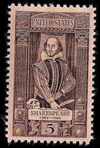 # 1250 MINT NEVER HINGED WILLIAM SHAKESPEARE