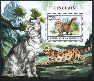 BURUNDI 2013 SHEET bur13306b CHATS CATS 