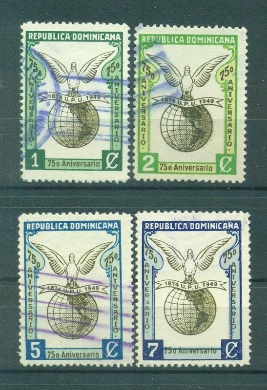  Dominican Republic sc# 433-436 used cat value $1.10