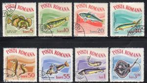 Romania 1635-42 - Cto - Fish (1964) (cv $2.00)