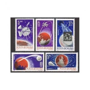 Romania 1802-1806,MNH.Michel 2465-2469. Space achievements 1965.Probe III,Proton