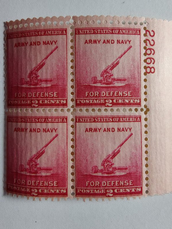 SCOTT #900 PLATE BLOCK #22668 UR ARMY NAVY MINT NEVER HINGED STUNNING !!