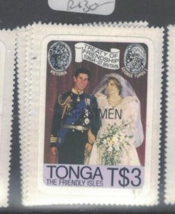 Tonga SC 485-8 Specimen MNH (5dsx) 