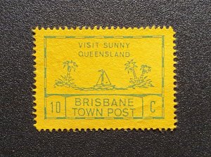 BRISBANE TOWN POST - 1992 - Visit - Perf Single - MNH - Private Issue