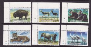 Cook Is.-Sc#1453-8- id9-unused NH set-Animals-Bison-2013-