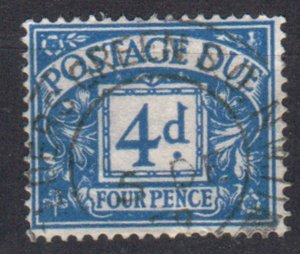 GB STAMP 1954 POSTAGE DUE 4d, Mi.#42 USED