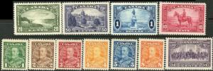 CANADA #217-227 VF-XF OG NH GEM SET; #223 10¢ W/ MINOR TINY SPOT @ TR BN2397