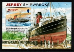 JERSEY SGMS1598 2011 SHIPWRECKS MNH